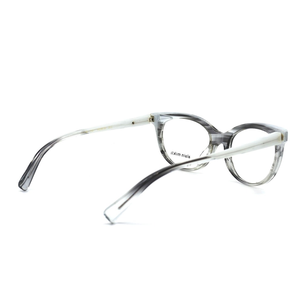 ALAIN MIKLI A03078 002 GREY WHITE AUTHENTIC EYEGLASSES FRAMES - Picture 7 of 9